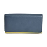 Golunski Ladies Wallet Purse In Lime/Navy