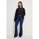 Good American Good Legs Flare Compression Jeans In Indigo
