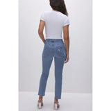 Good American Good Legs Straight Jeans In Blue
