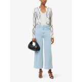 Good American Good Skate Jeanius Crop-Leg Cotton Jersey Trousers