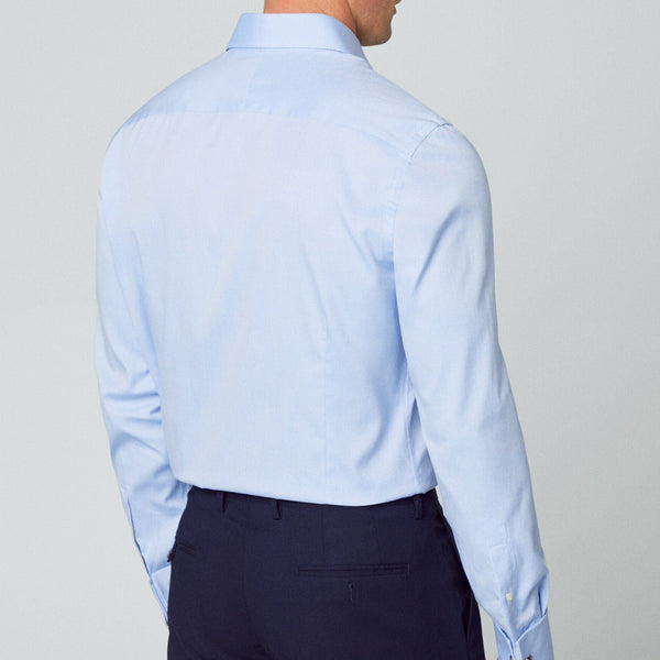 Hackett Essential Textured Shirt in Sky Blue