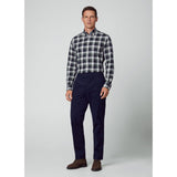 Hackett Heritage Tartan Shirt in Green/Navy