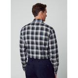 Hackett Heritage Tartan Shirt in Green/Navy