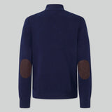 Hackett Lambswool Half-zip Sweater in Navy