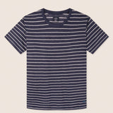 Hackett Linen Stripe Shirt Night Navy