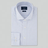 Hackett Oxford Check Shirt in White/Blue