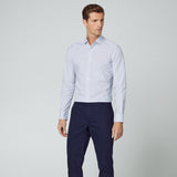 Hackett Oxford Check Shirt in White/Blue