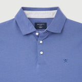 Hackett Pima Cotton Polo In Avio