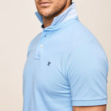 Hackett Slim Fit Logo Polo Shirt Blue Sky