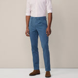 Hackett Sloan Fit Tricotine Trousers In Marine Blue