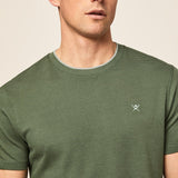 Hackett Textured Knit Tee Sage