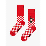 Happy Socks Wine And Dine In Red