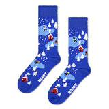 Happy Socks Winter Night Socks In Blue