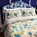 Harlequin x Sophie Robinson Wonderland Floral Cover Set King Size Lapis