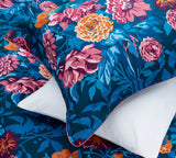 Harlequin x Sophie Robinson Dahlia Bunch King Size Cover Set Lapis