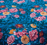 Harlequin x Sophie Robinson Dahlia Bunch King Size Cover Set Lapis