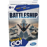 Hasbro Battleship Grab and Go Game Portable Game for 2 Players Travel Game for Kids