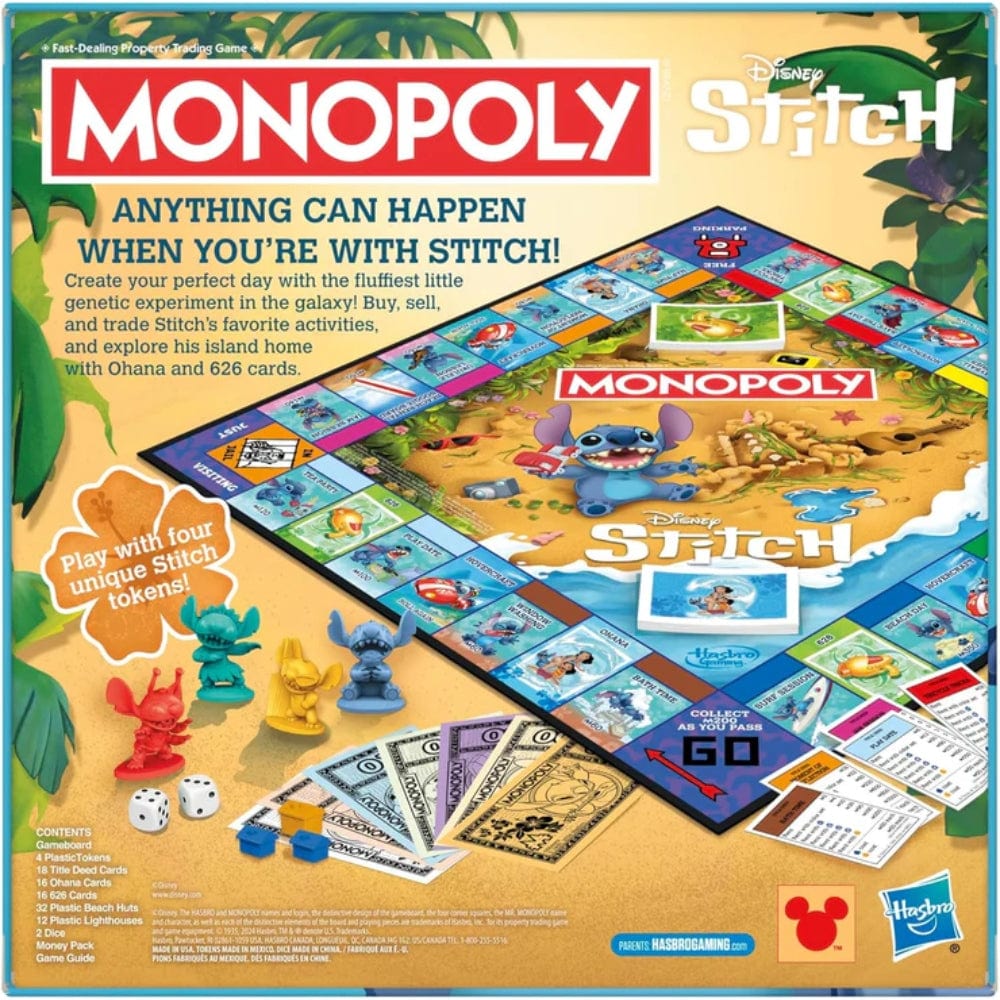 Hasbro Monopoly Disney Stitch Edition Board Game hasbro-monopoly-disney-stitch-edition-board-game