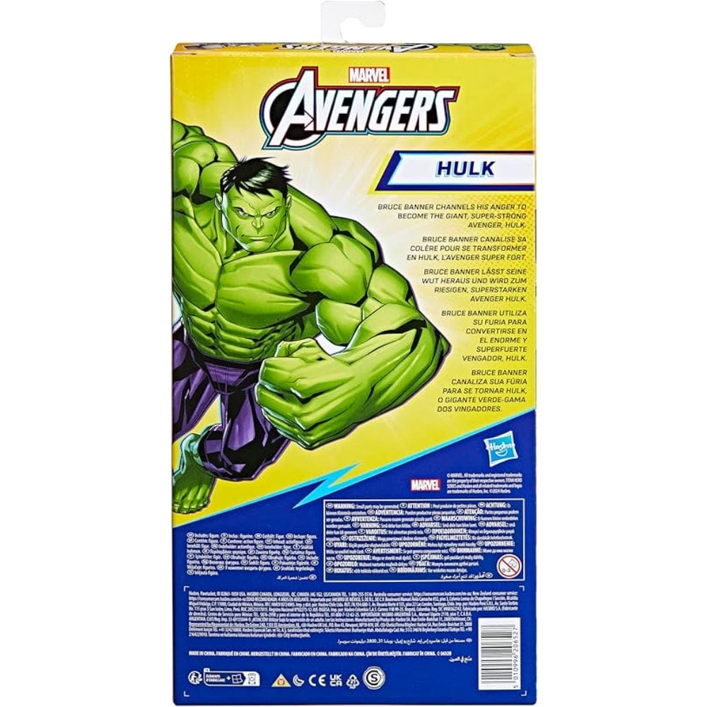 Marvel Avengers Titan Hero Series Blast Gear Deluxe Hulk Action Figure, 30-cm Toy, Inspired byMarvel Comics, For Children Aged 4 and Up,Green Marvel Avengers Titan Hero Series Blast Gear Deluxe Hulk Action Figure, 30-cm Toy, Inspired byMarvel Comics, For Children Aged 4 and Up,Green