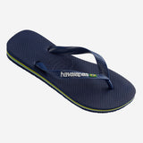 Havaianas Brasil Logo In Navy Mens