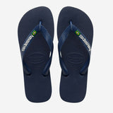 Havaianas Brasil Logo In Navy Mens