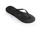 Havaianas Slim Fit Flip Flops In Black