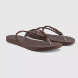 Havaianas Slim In Glitter II Dark Brown