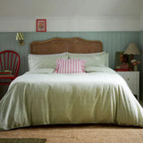Helena Springfield Green Gingham Cotton Duvet Set King