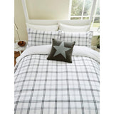 Helena Springfield Hunters Check Grey Duvet Cover Set Single
