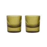Here's How Set of 2 The Scout Lowball Glasses In Olive