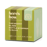 Here's How The Moony Glass Bottle Stopper In Olive