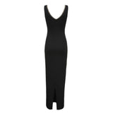 Holland Cooper Amber V-Neck Maxi Dress in Black