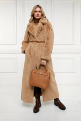 Holland Cooper Asygarth Faux Fur Coat in Beige