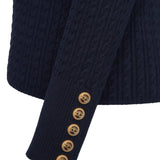 Holland Cooper Ava Half Zip Knit in Ink Navy