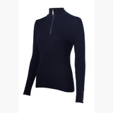 Holland Cooper Ava Half Zip Knit in Ink Navy