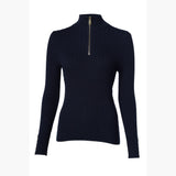 Holland Cooper Ava Half Zip Knit in Ink Navy