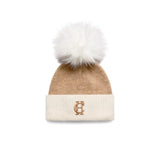 Holland Cooper Chelsea Bobble Hat In Camel