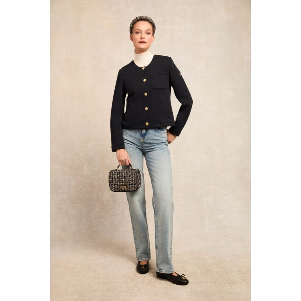 Holland Cooper Chloe Jersey Jacket Ink Navy