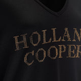 Holland Cooper Diamante Vee Neck Tee