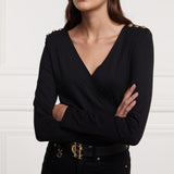 Holland Cooper Emily Top in Black