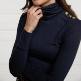 Holland Cooper Essential Roll Neck Ink in Navy