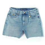 Holland Cooper High Rise Denim Short in Vintage Indigo