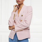 Holland Cooper Knightsbridge Blazer In Pink Linen