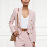 Holland Cooper Knightsbridge Blazer In Pink Linen