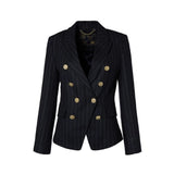 Holland Cooper Knightsbridge Blazer Navy Chalk Pinstripe