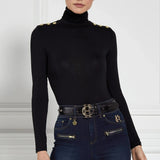 Holland Cooper Long Sleeve Roll Neck Black