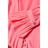 Holland Cooper Phoebe V-Neck Maxi Dress In Coral