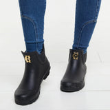 Holland Cooper Rubber Chelsea Boot In Black