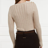 Holland Cooper Seattle Cable Crew Knit in Oatmeal