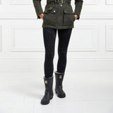 Holland Cooper Sherpa Lined Chelsea Wellington in Matte Black